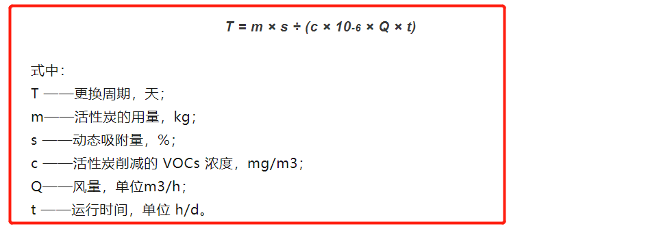 vocs廢氣治理中活性炭動態吸附量的取值依據-